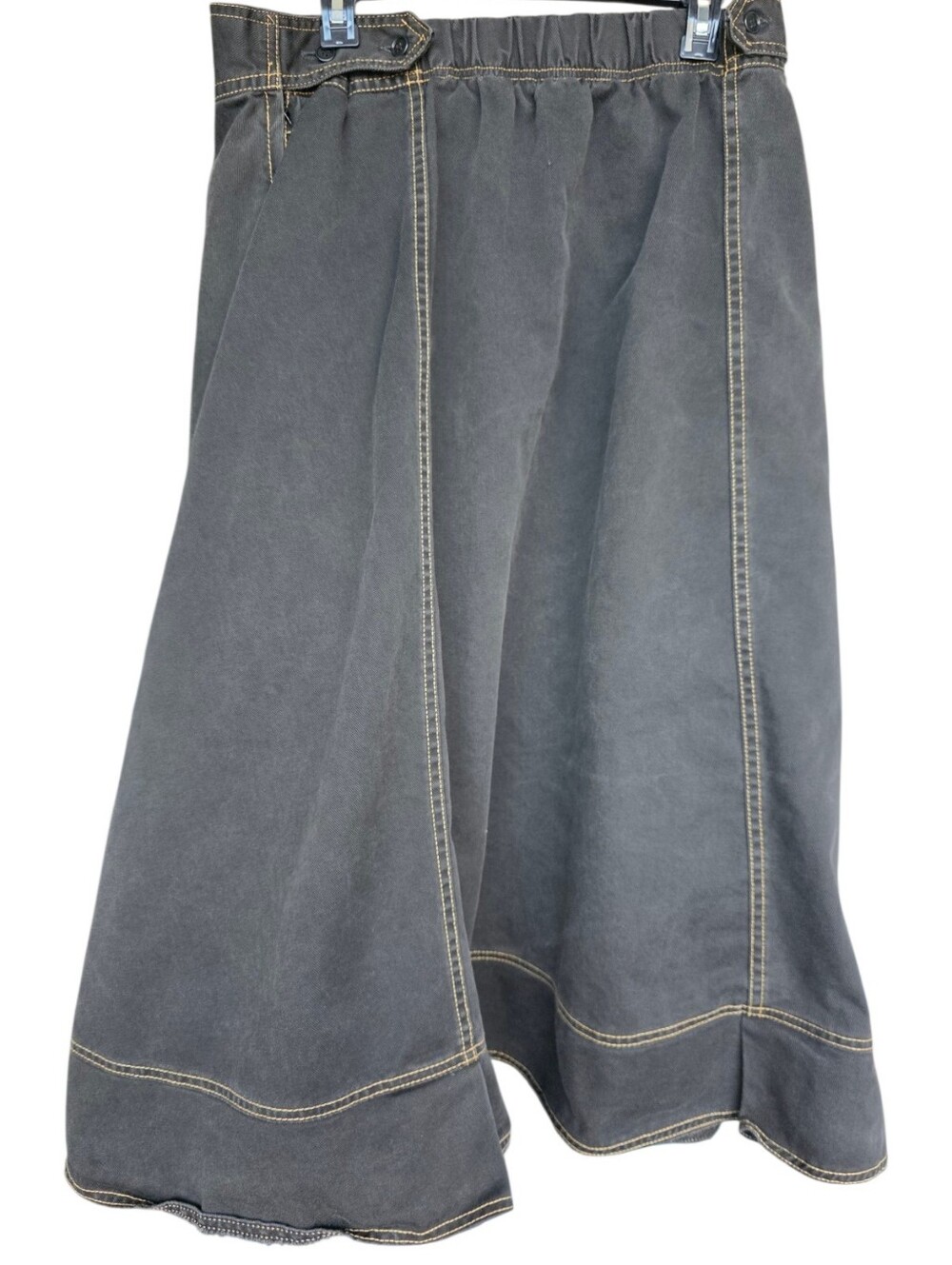 For You By Spiegel Vintage Heavy Denim Dark Wash Maxi Skirt